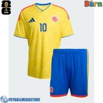 Fotballdrakt Barn Colombia James Rodriguez #10 Hjemmedraktsett VM 2026 Kortermet (+ Korte bukser)